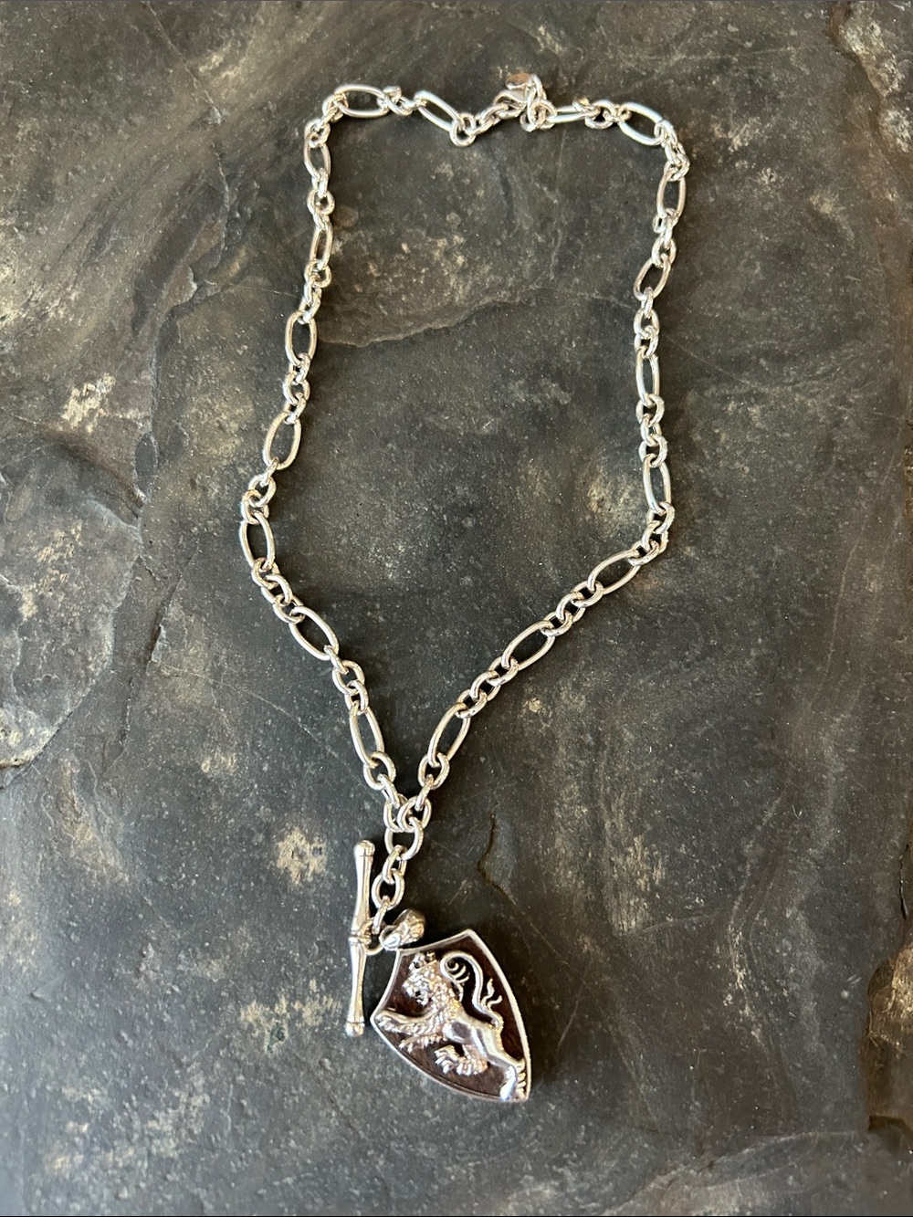 Sterling Necklace w/ Lion Pendant